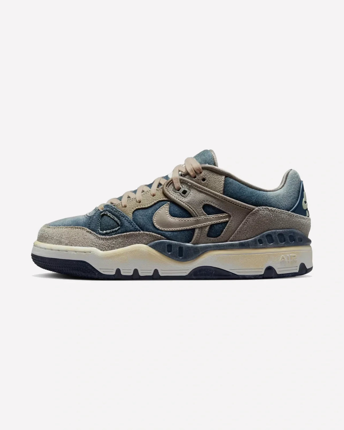 Overkicks - Nike Air Force 3 Low SP Nigo x Levis Olive Grey (HQ0262-001) - vista lateral