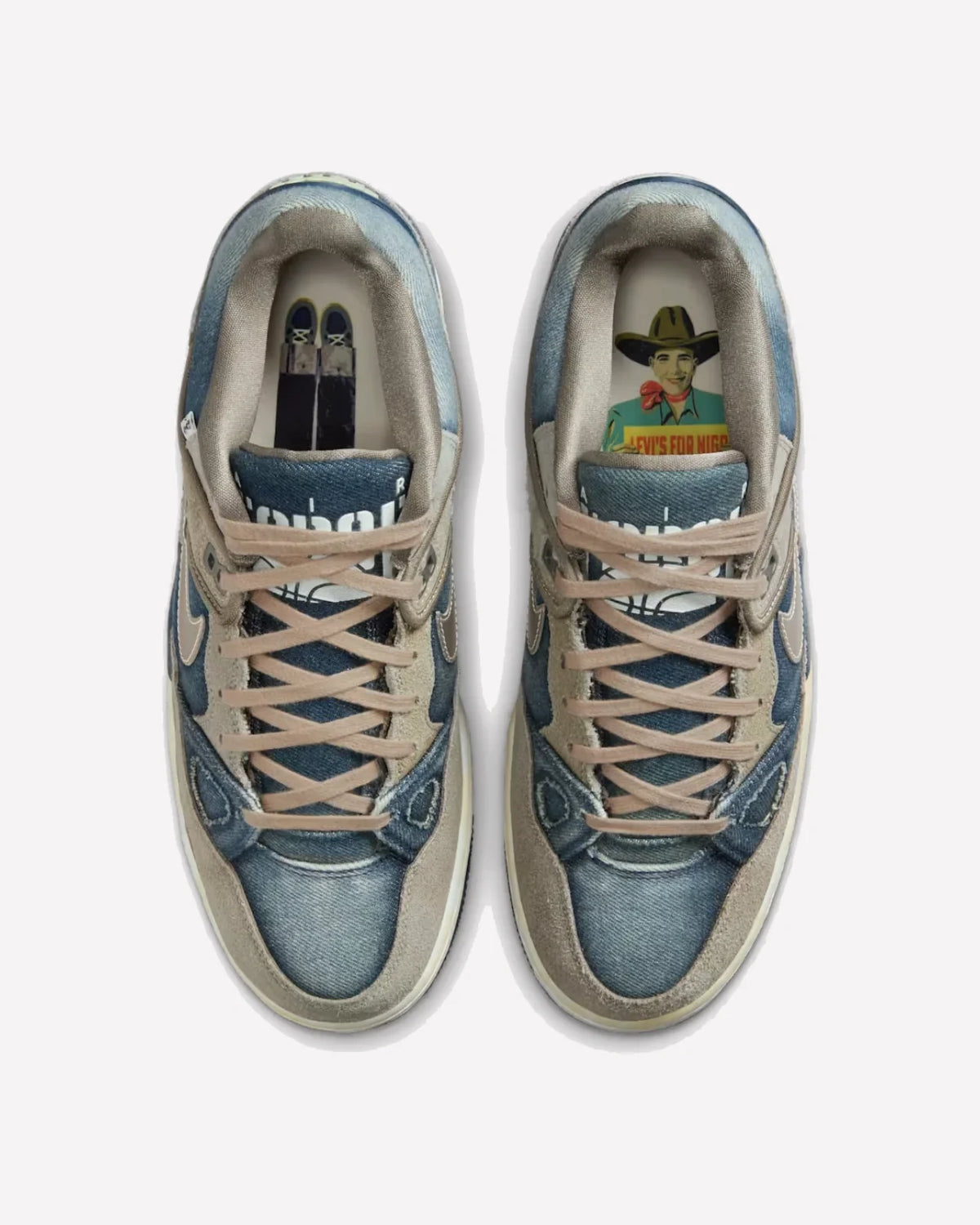 Overkicks - Nike Air Force 3 Low SP Nigo x Levis Olive Grey (HQ0262-001) - imagen 4