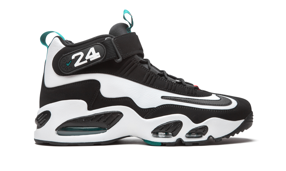 Overkicks - Nike Air Griffey Max 1 White Fresh Water Black (DD8558-100) - detalle talon