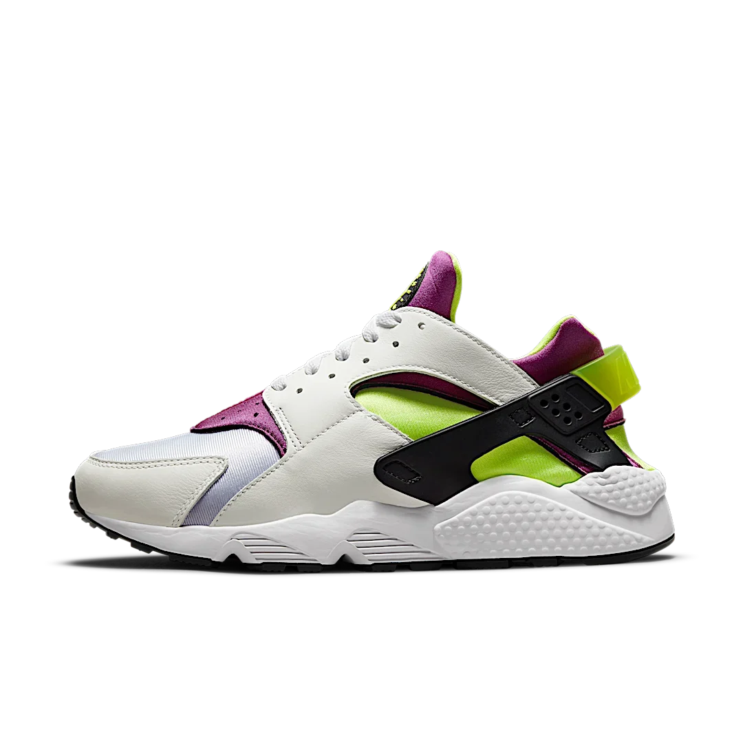 Overkicks - Nike Air Huarache Run Neon Yellow Magenta (2021) (DD1068-104) - vista lateral