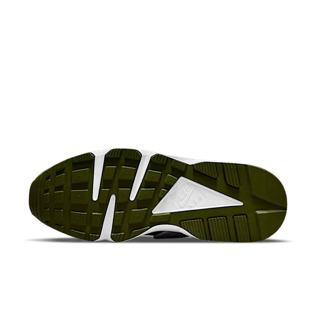 Overkicks - Nike Air Huarache Stussy Dark Olive (2021) (DD1381-300) - detalle suela
