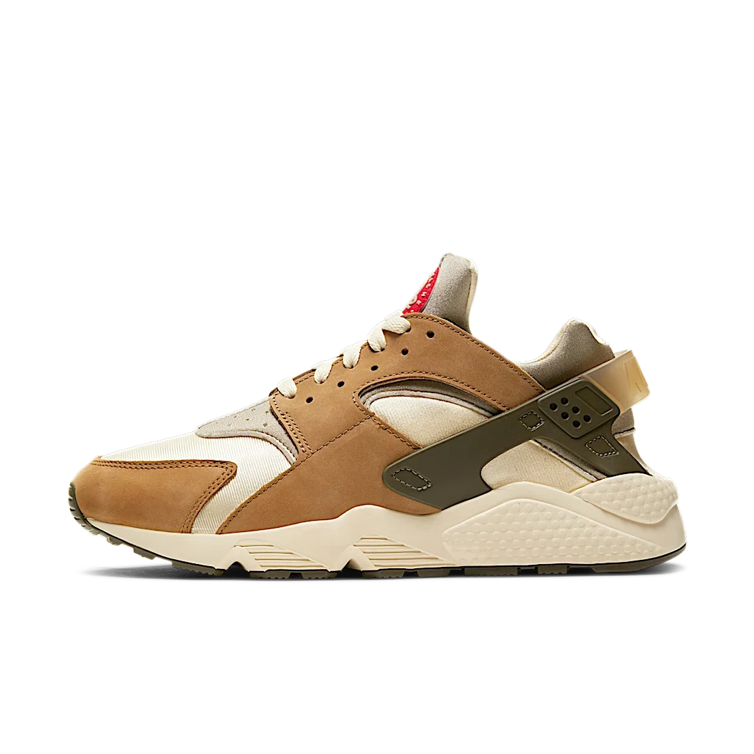 Overkicks - Nike Air Huarache Stussy Desert Oak (2021) (DD1381-200) - vista lateral