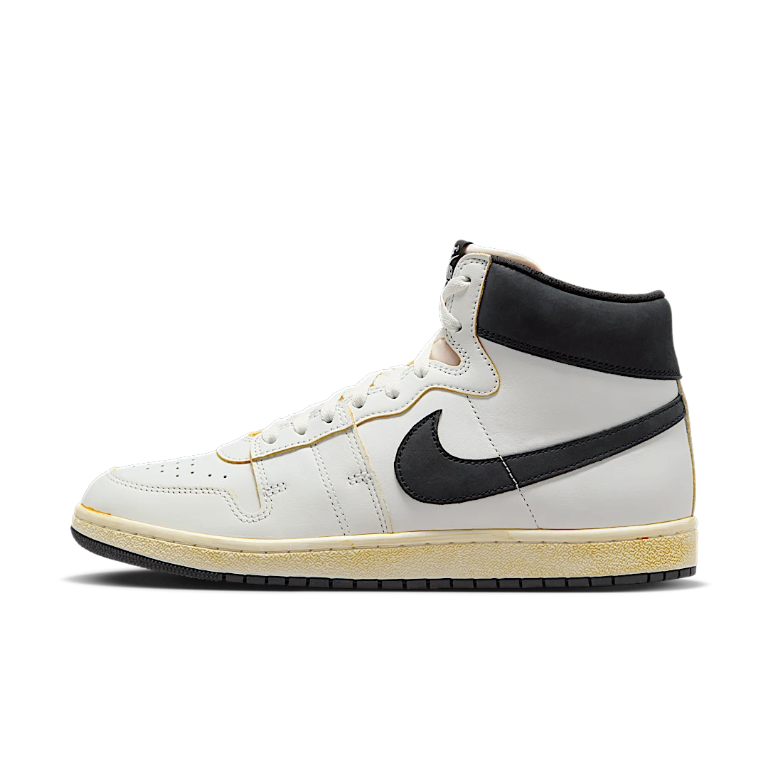 Overkicks - Nike Air Jordan Air Ship PE SP A Ma Maniére White Black (DX4976-100) - vista lateral