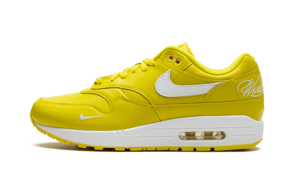 Overkicks - Nike Air Max 1 87 SP Supreme Speed Yellow (HF8813-700) - vista lateral