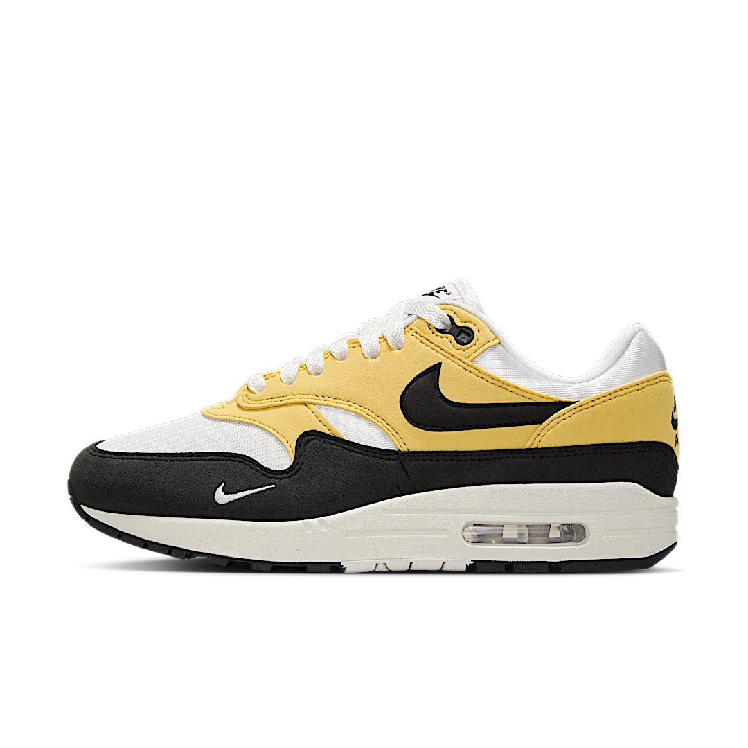 Overkicks - Nike Air Max 1 87 Saturn Gold Black (HF1194-700) - vista lateral