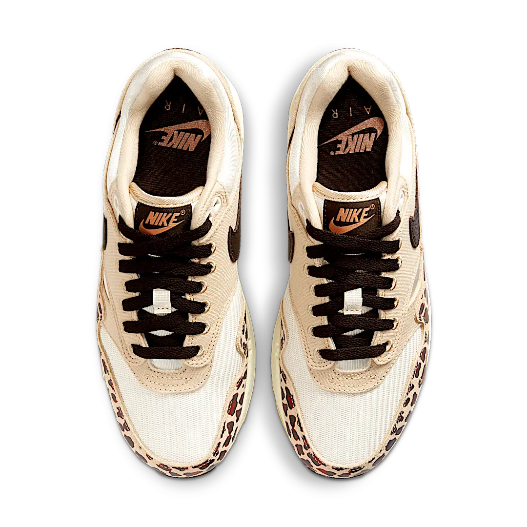 Overkicks - Nike Air Max 1 87 Sesame Leopard (FV6605-200) - vista trasera