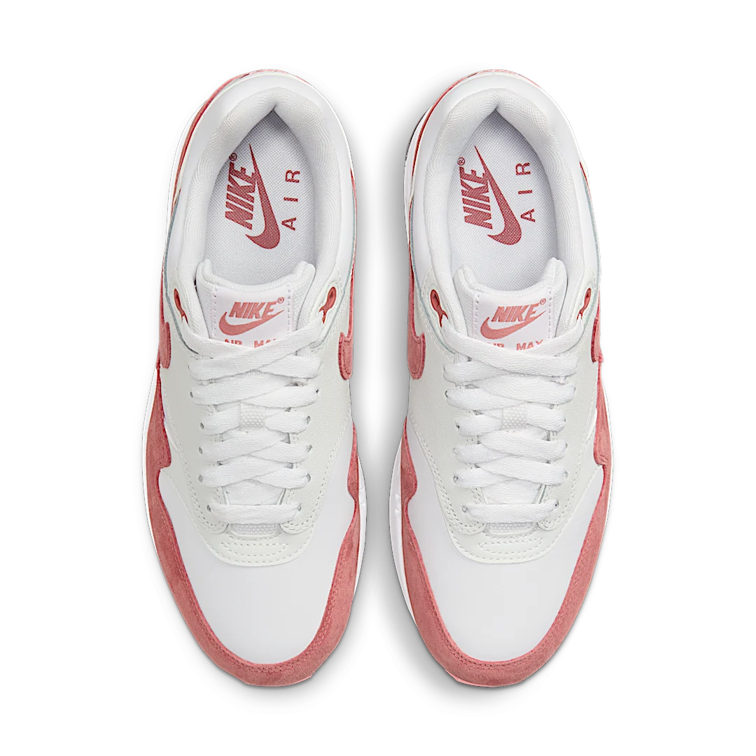 Overkicks - Nike Air Max 1 87 White Canyon Pink (FZ1468-100) - par completo