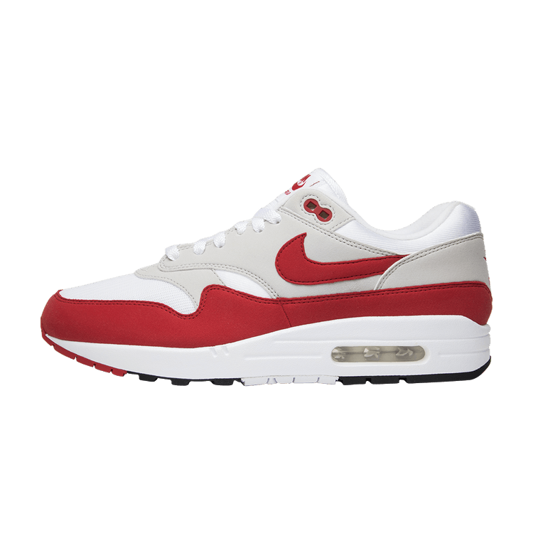 Overkicks - Nike Air Max 1 Anniversary Red (2017) (908375-100) - vista lateral