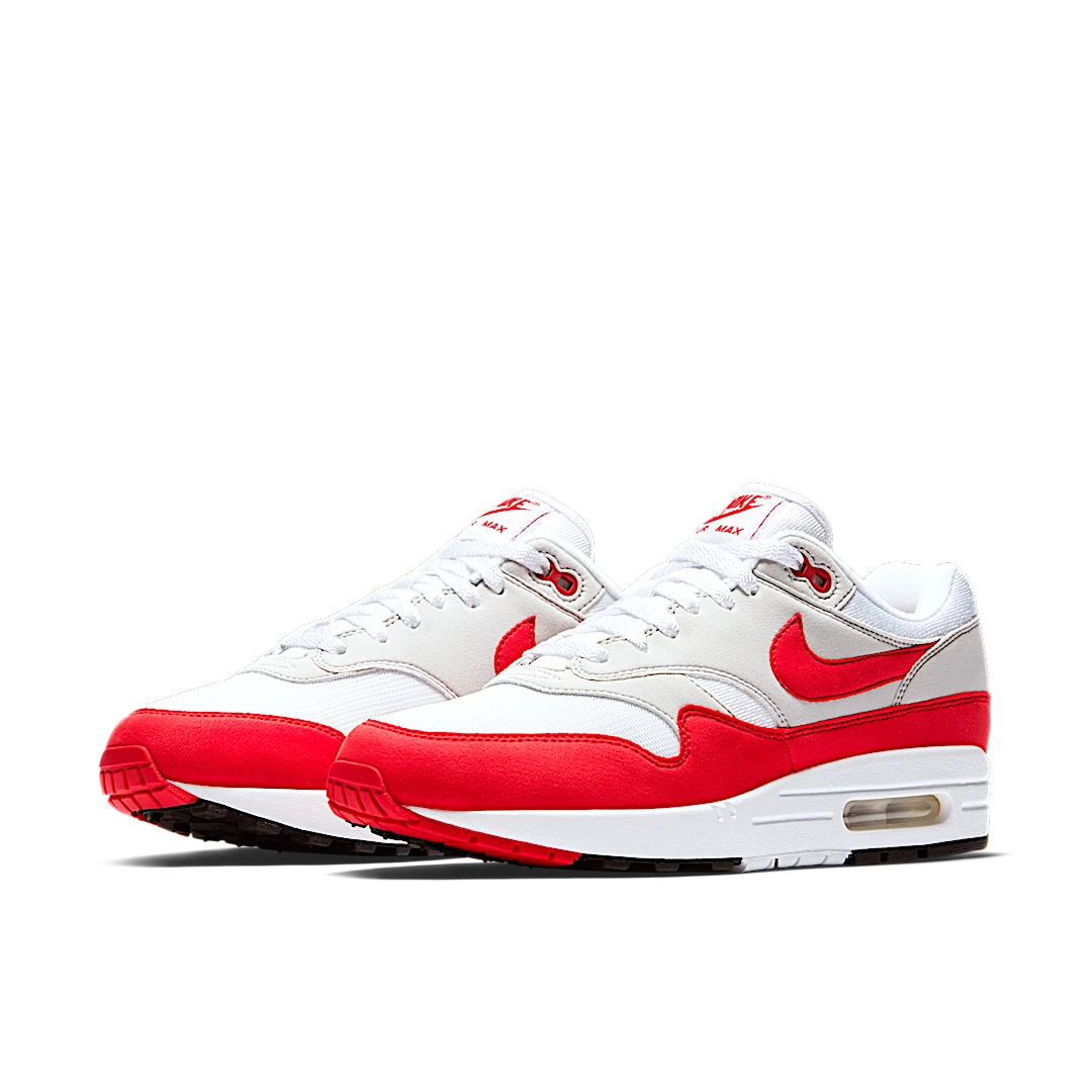 Overkicks - Nike Air Max 1 Anniversary Red (2017/2018 Restock Pair) (908375-103) - vista trasera