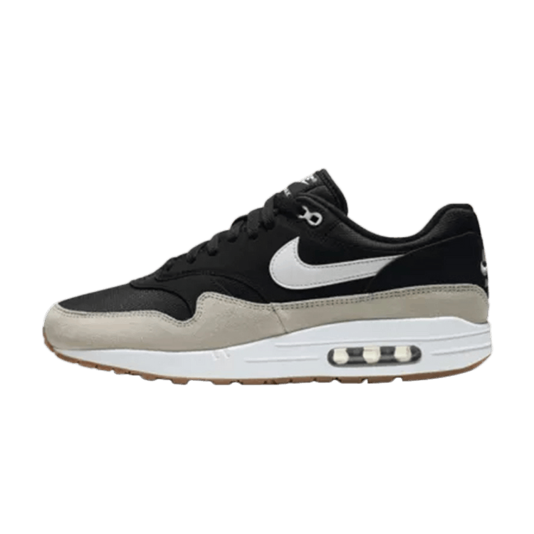 Overkicks - Nike Air Max 1 Black Light Bone White (AH8145-009) - vista lateral