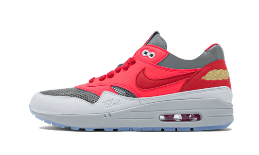 Overkicks - Nike Air Max 1 CLOT Kiss of Death Solar Red (DD1870-600) - vista lateral