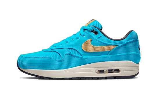 Overkicks - Nike Air Max 1 Corduroy Baltic Blue (FB8915-400) - vista lateral
