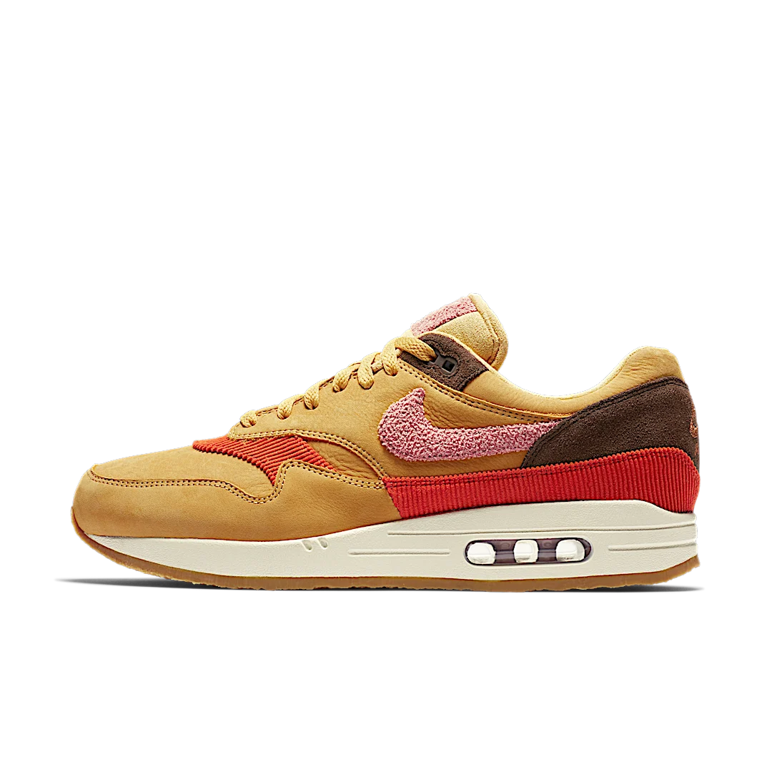 Overkicks - Nike Air Max 1 Crepe Wheat Gold Rust Pink (CD7861-700) - vista lateral