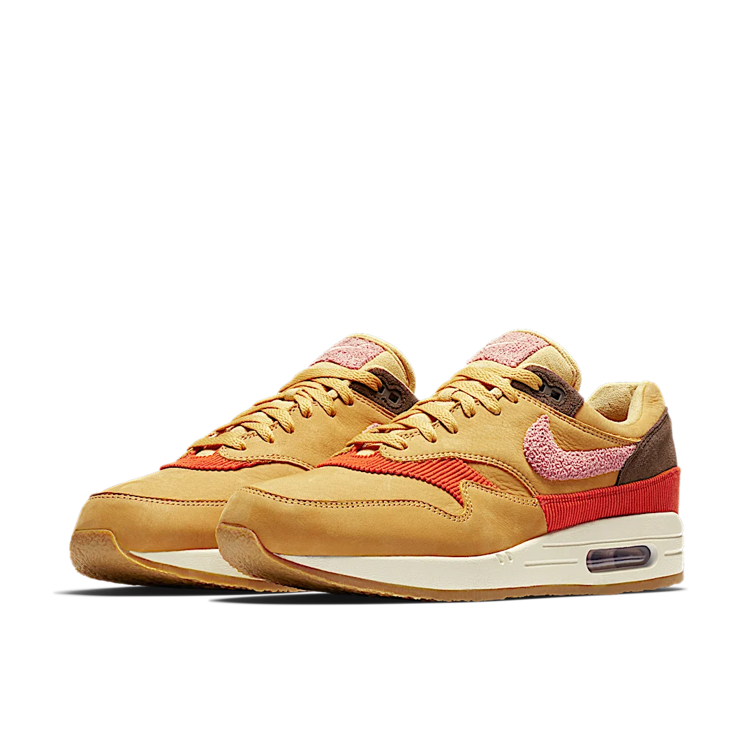 Overkicks - Nike Air Max 1 Crepe Wheat Gold Rust Pink (CD7861-700) - vista trasera