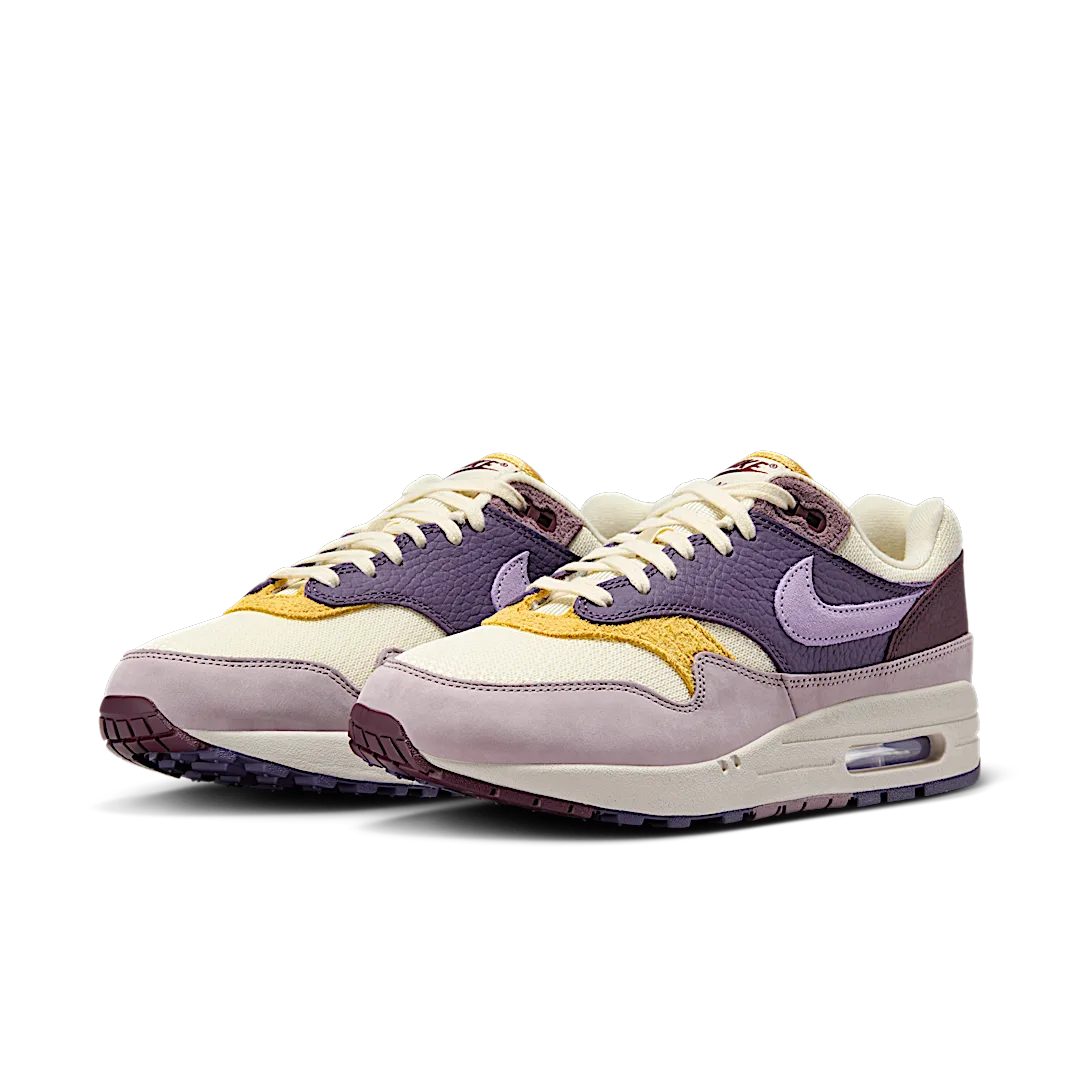 Overkicks - Nike Air Max 1 Dark Raisin Hydrangeas (HQ4051-500) - vista trasera
