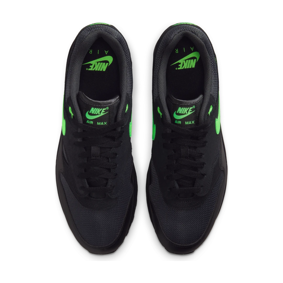Overkicks - Nike Air Max 1 Essential Black Green Strike (FZ5808-012) - par completo