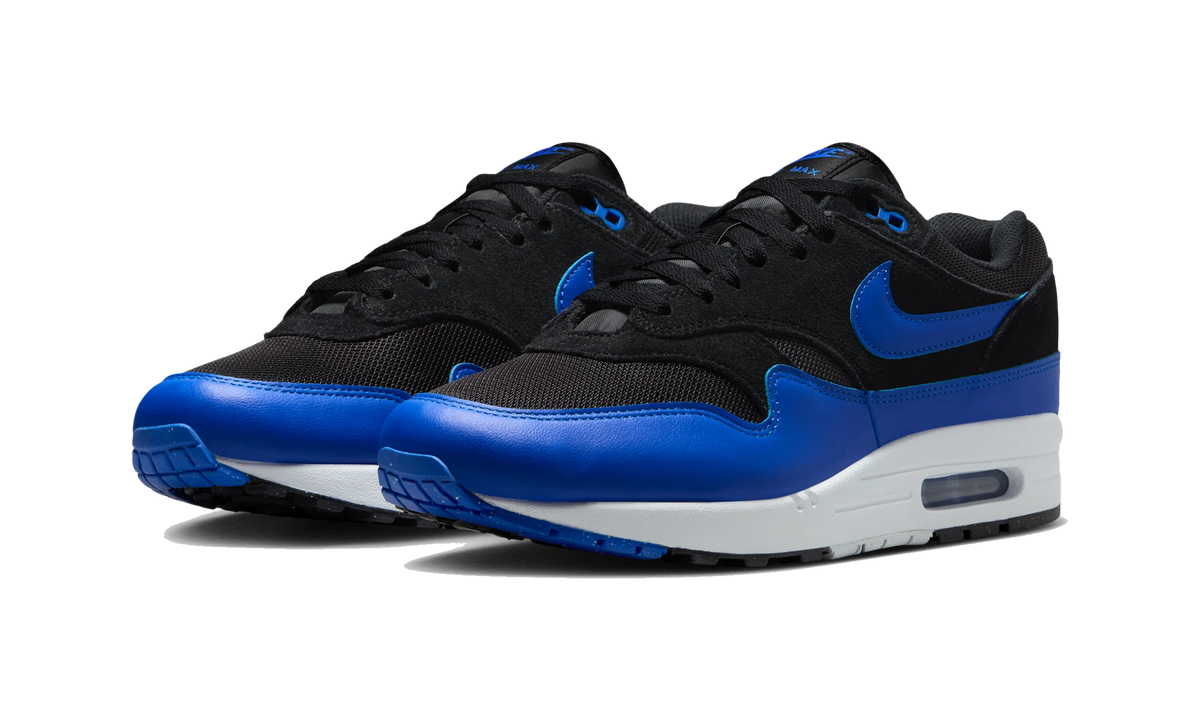 Overkicks - Nike Air Max 1 Essential Black Hyper Royal (FZ5808-010) - vista trasera