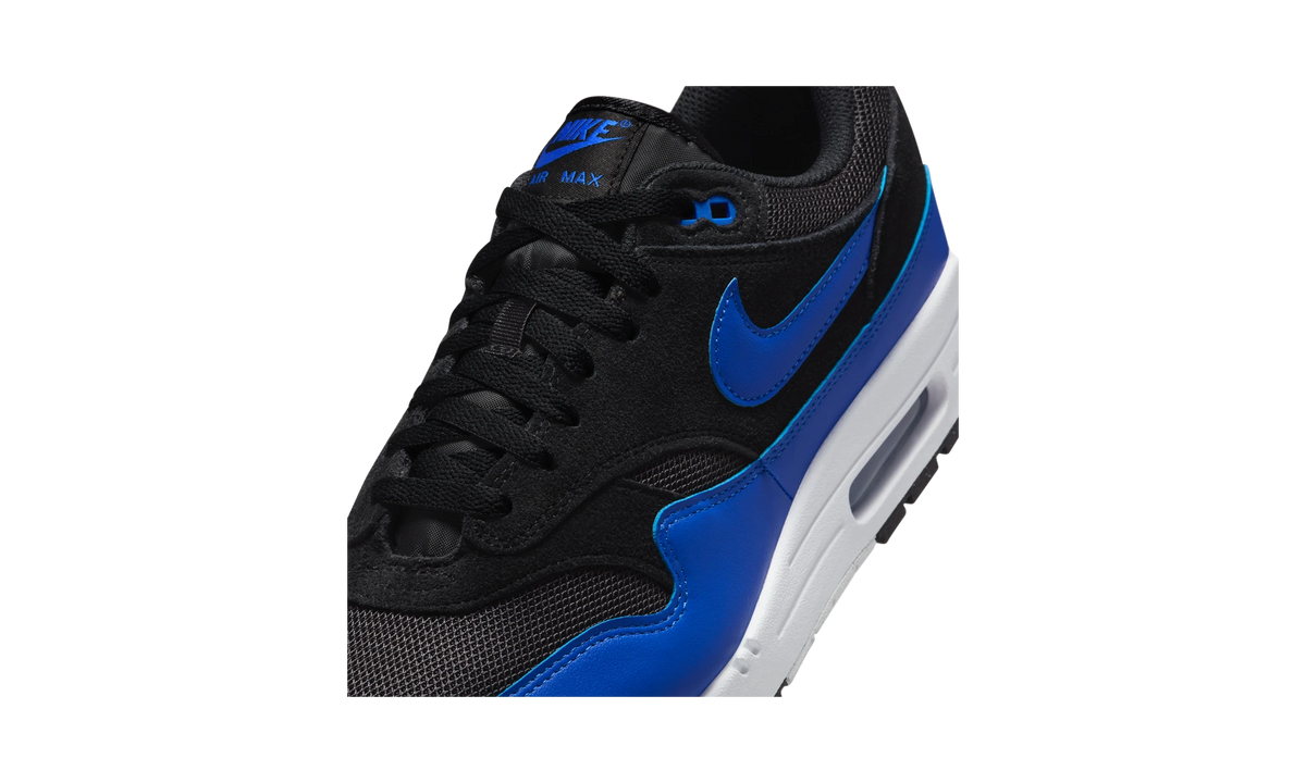 Overkicks - Nike Air Max 1 Essential Black Hyper Royal (FZ5808-010) - detalle upper