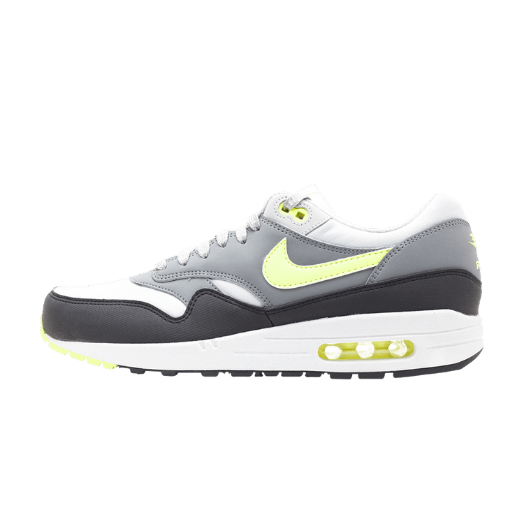 Overkicks - Nike Air Max 1 Essential Dusty Grey Volt Cool Grey Black (537383-070) - vista lateral