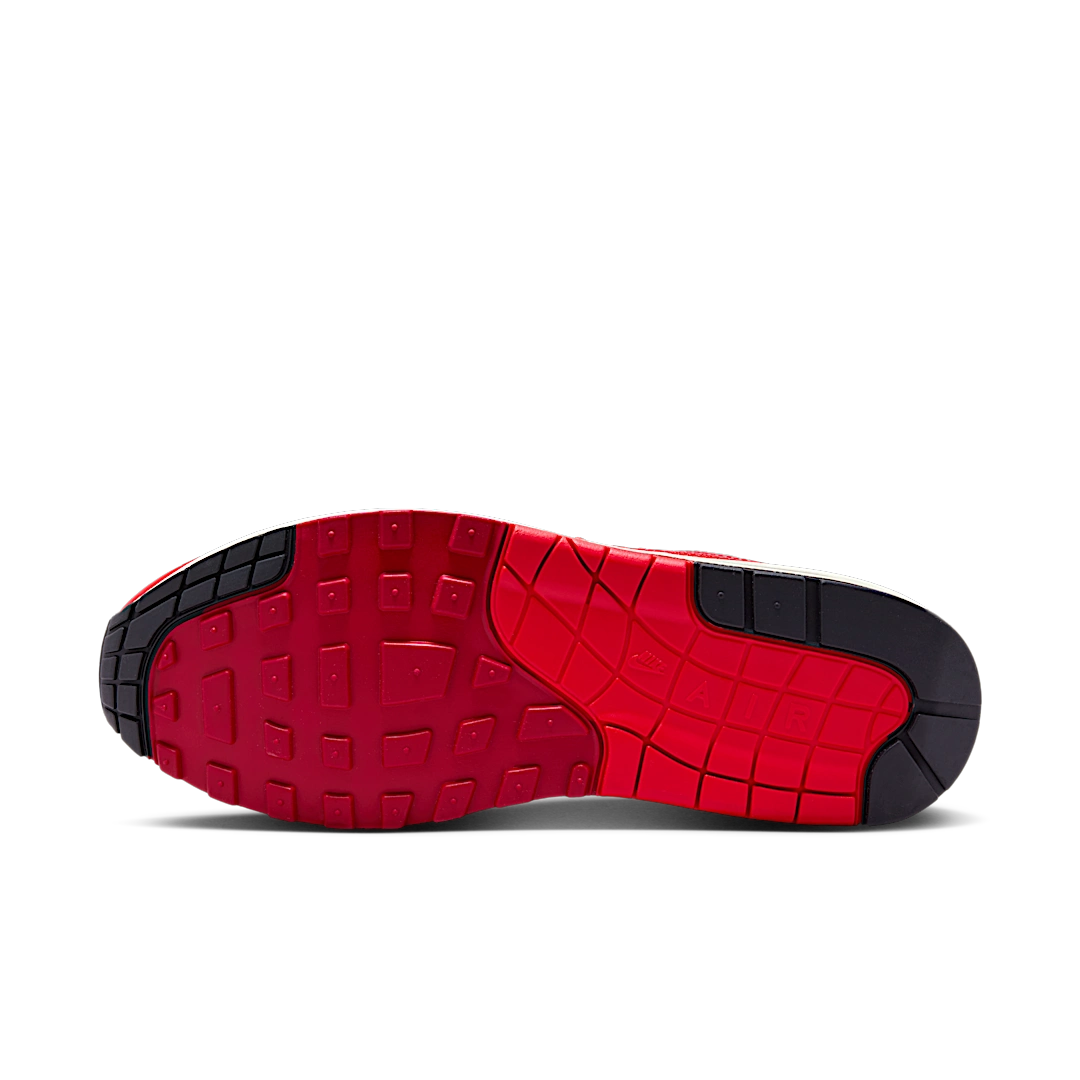 Overkicks - Nike Air Max 1 Gym Red Crimson (HQ3607-687) - detalle suela