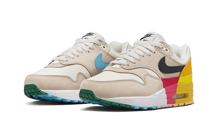 Overkicks - Nike Air Max 1 Khaki Multi-Color (FQ2538-100) - vista trasera