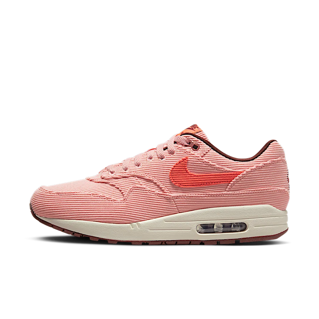 Overkicks - Nike Air Max 1 PRM Corduroy Coral Stardust (FB8915-600) - vista lateral