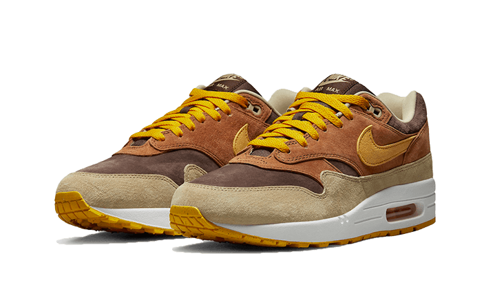 Overkicks - Nike Air Max 1 PRM Duck Pecan Yellow Ochre (DZ0482-200) - vista trasera