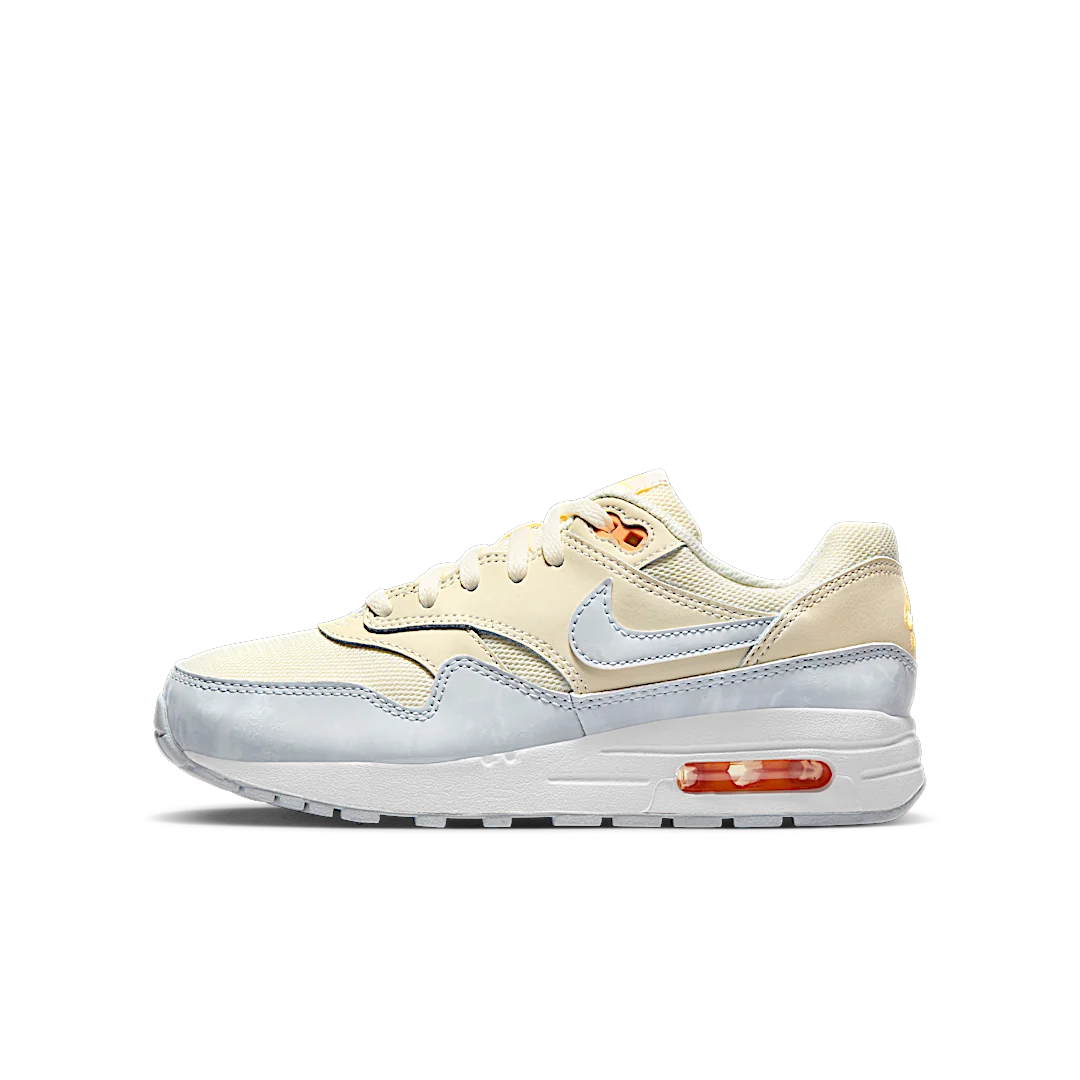 Overkicks - Nike Air Max 1 Pale Ivory Football Grey (DZ3307-102) - vista lateral