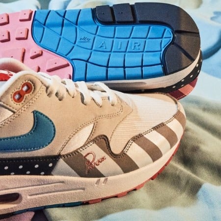 Overkicks - Nike Air Max 1 Parra (2018) (AT3057-100) - vista superior