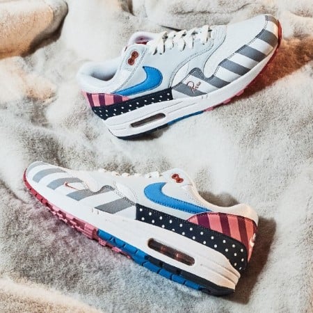 Overkicks - Nike Air Max 1 Parra (2018) (AT3057-100) - detalle talón