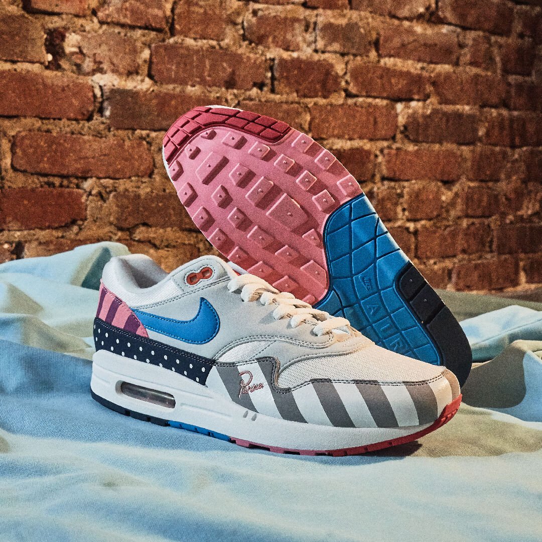 Overkicks - Nike Air Max 1 Parra (2018) (AT3057-100) - detalle lateral interior