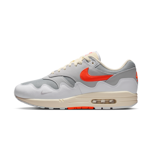 Overkicks - Nike Air Max 1 Patta Waves White Hyper Crimson (II7055-100) - vista lateral