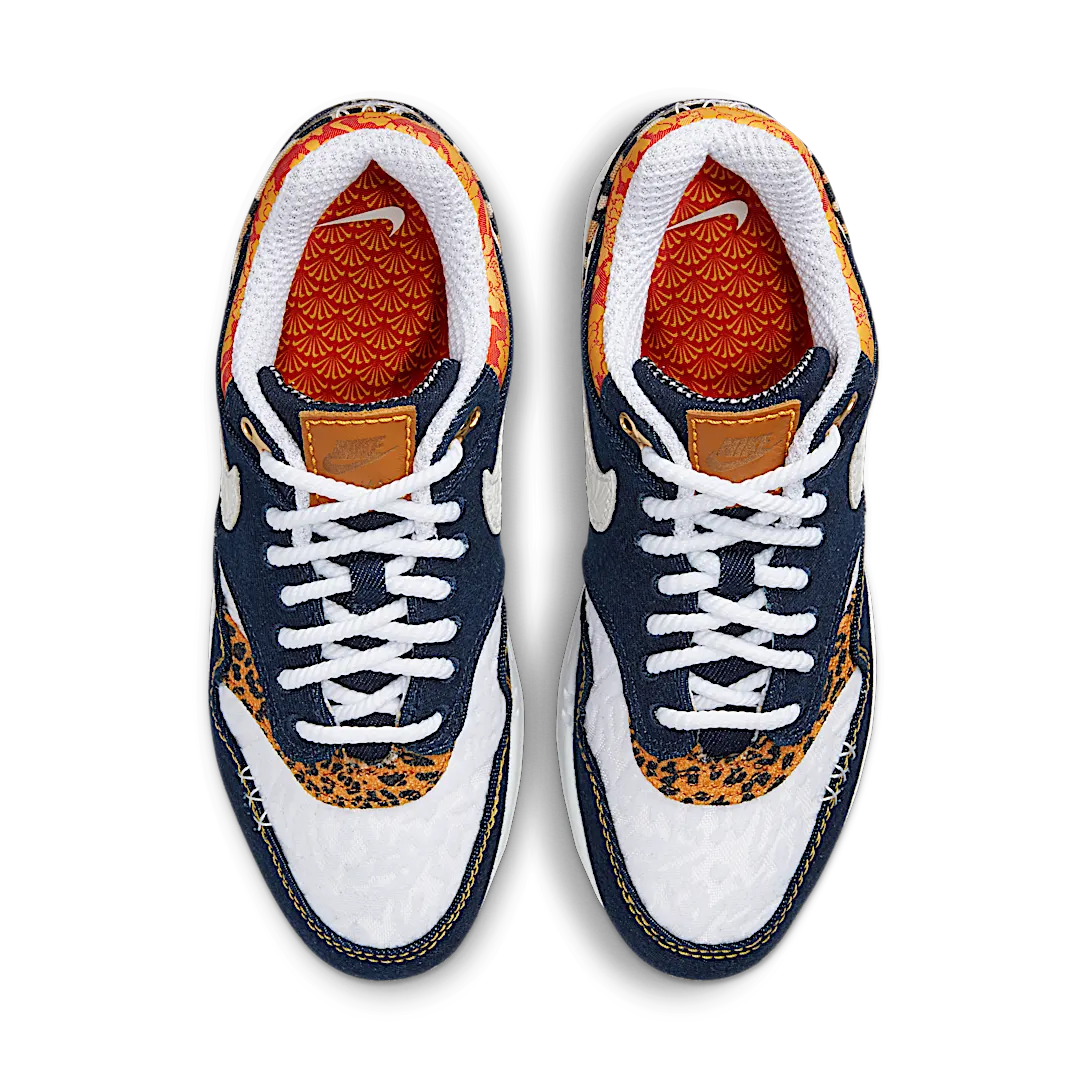 Overkicks - Nike Air Max 1 Premium Denim Leopard (FJ4452-432) - par completo