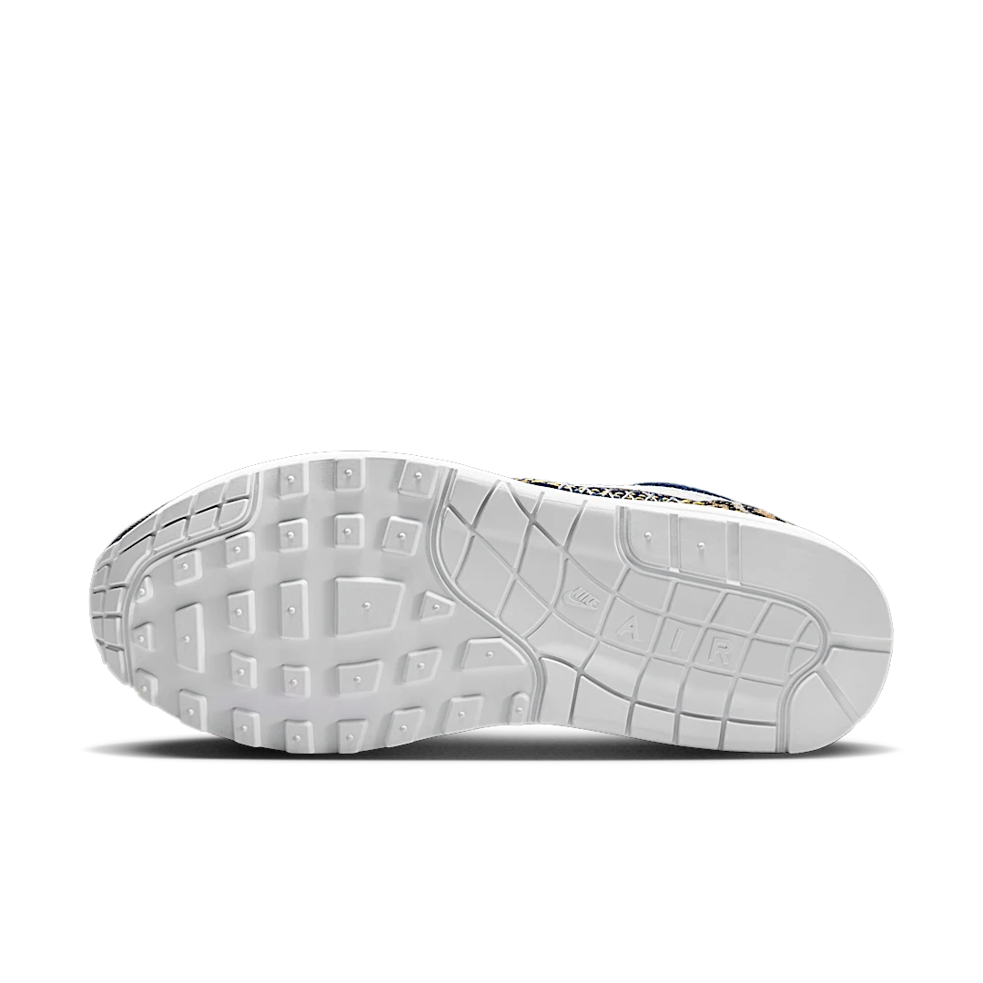 Overkicks - Nike Air Max 1 Premium Denim Leopard (FJ4452-432) - detalle suela
