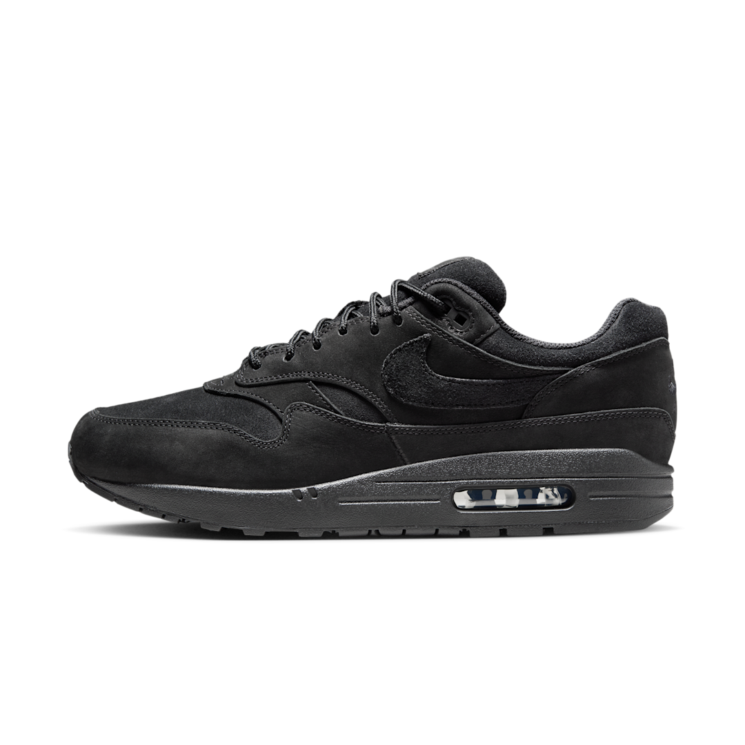 Overkicks - Nike Air Max 1 Premium Nubuck Black Cat (HV8065-001) - vista lateral