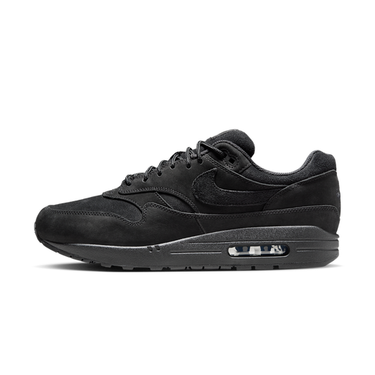 Overkicks - Nike Air Max 1 Premium Nubuck Black Cat (HV8065-001) - vista lateral