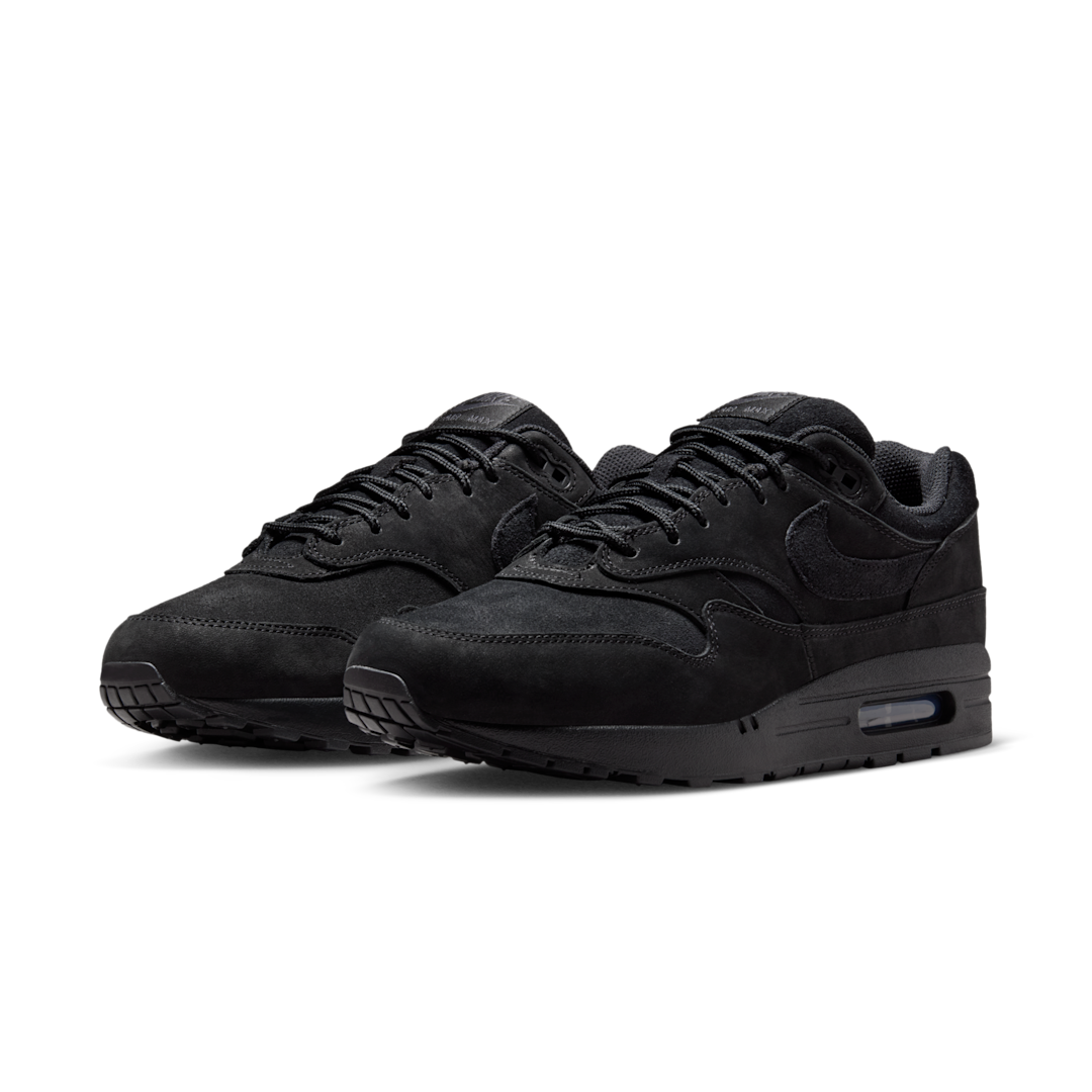 Overkicks - Nike Air Max 1 Premium Nubuck Black Cat (HV8065-001) - vista trasera