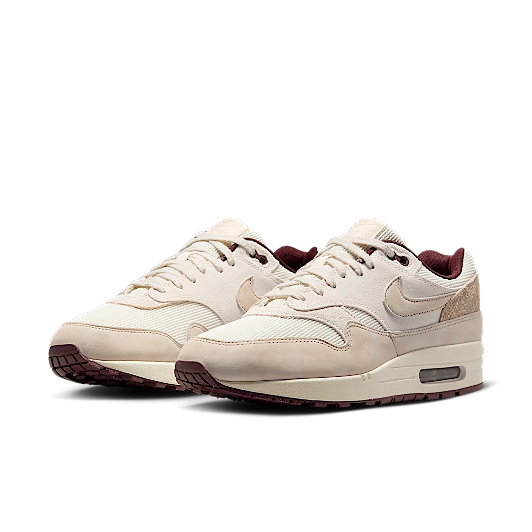 Overkicks - Nike Air Max 1 Sail Burgundy Crush (HF8127-100) - vista trasera