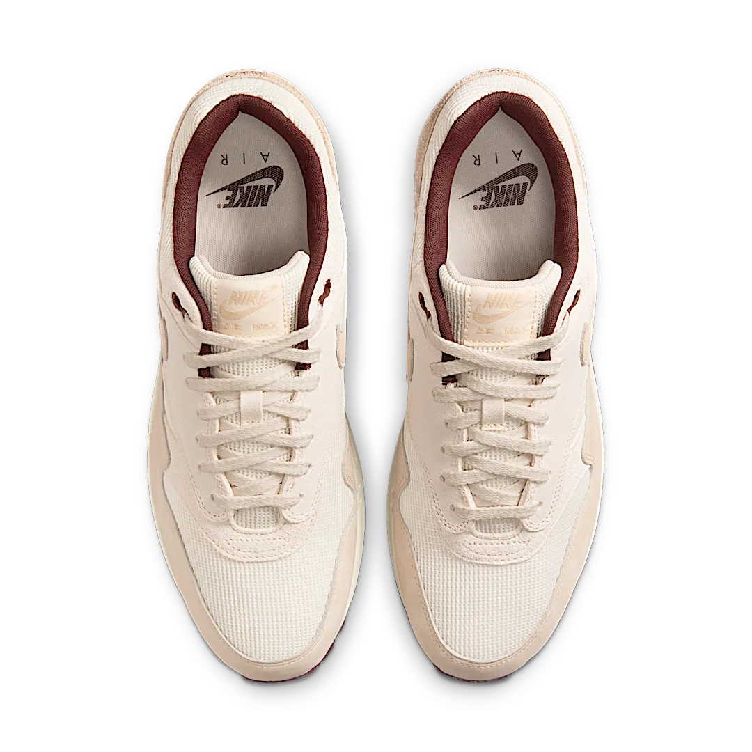 Overkicks - Nike Air Max 1 Sail Burgundy Crush (HF8127-100) - par completo