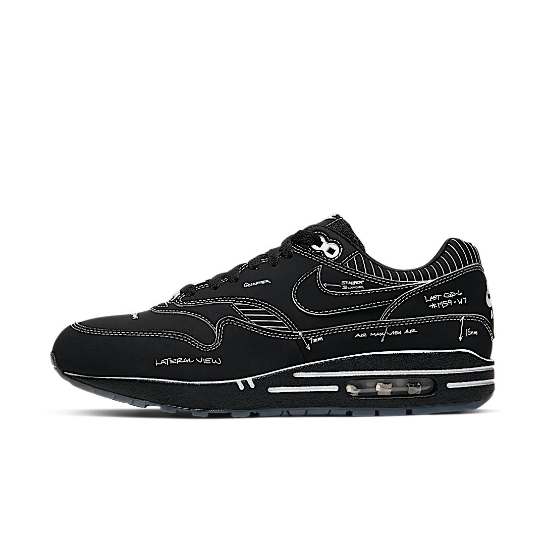 Overkicks - Nike Air Max 1 Tinker Sketch to Shelf Black (CJ4286-001) - vista lateral