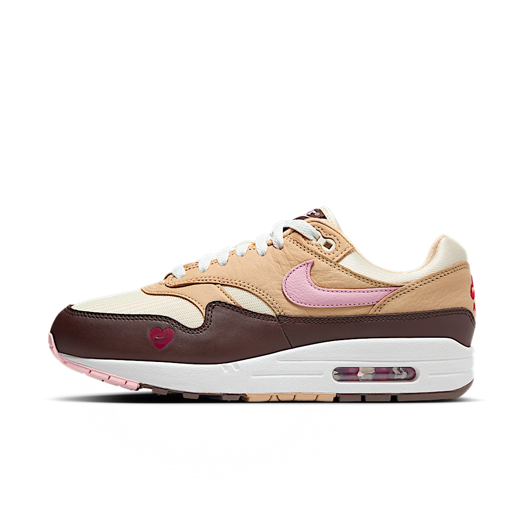 Overkicks - Nike Air Max 1 Valentines Day (2024) (FZ4346-200) - vista lateral