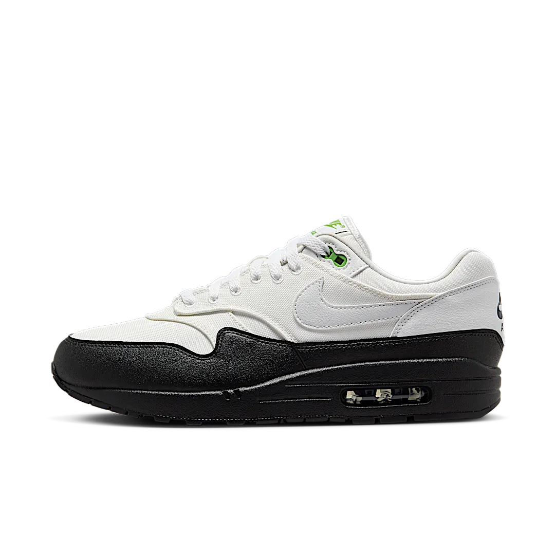 Overkicks - Nike Air Max 1 White Black Chlorophyll (FZ5160-121) - vista lateral