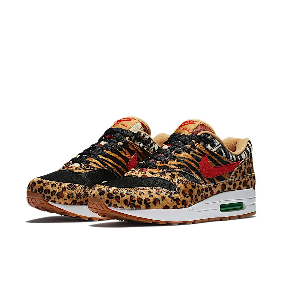 Overkicks - Nike Air Max 1 atmos Animal Pack 2.0 (All Black Box) (2018) (AQ0928-700) - vista trasera