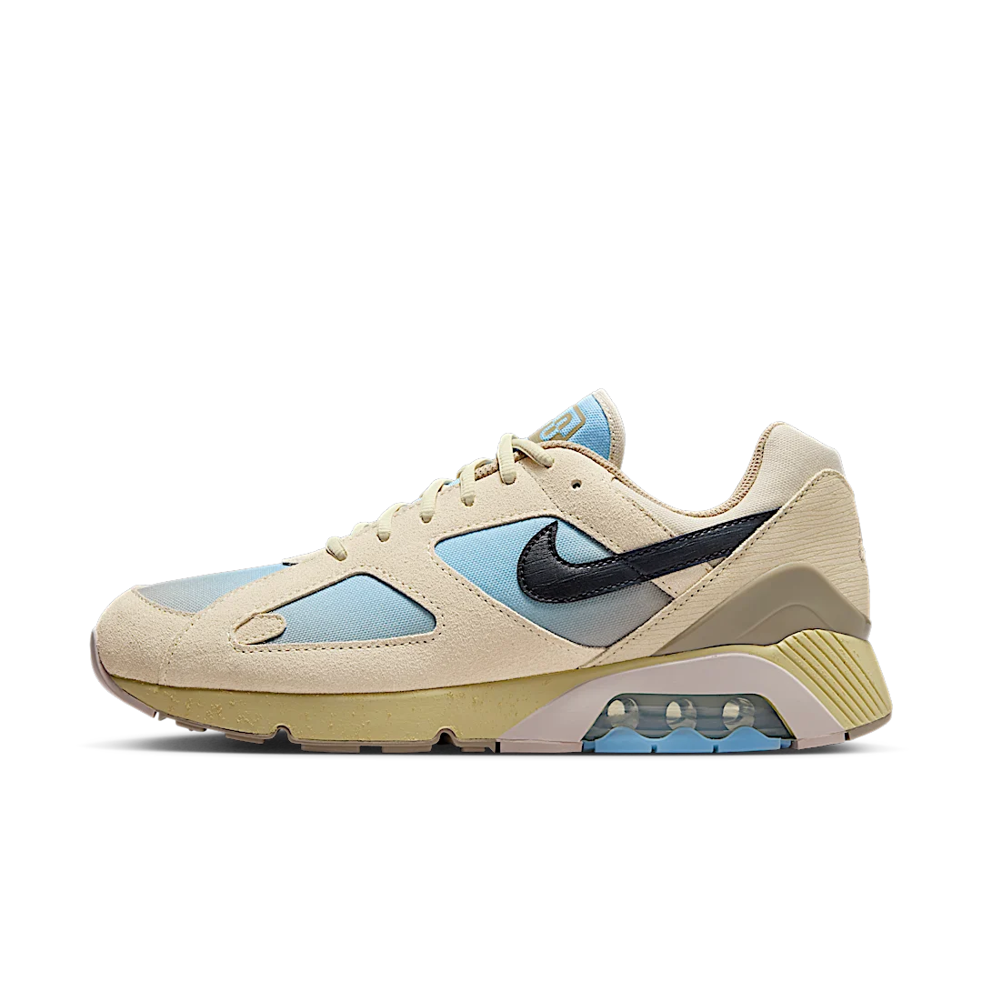 Overkicks - Nike Air Max 180 Light Khaki Psychic Blue (HJ6282-200) - vista lateral