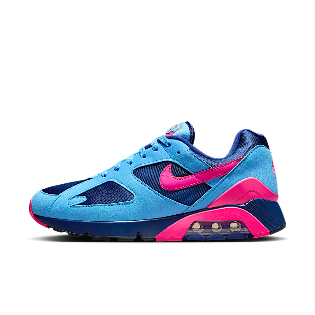 Overkicks - Nike Air Max 180 University Blue Hyper Pink (HQ1706-401) - vista lateral