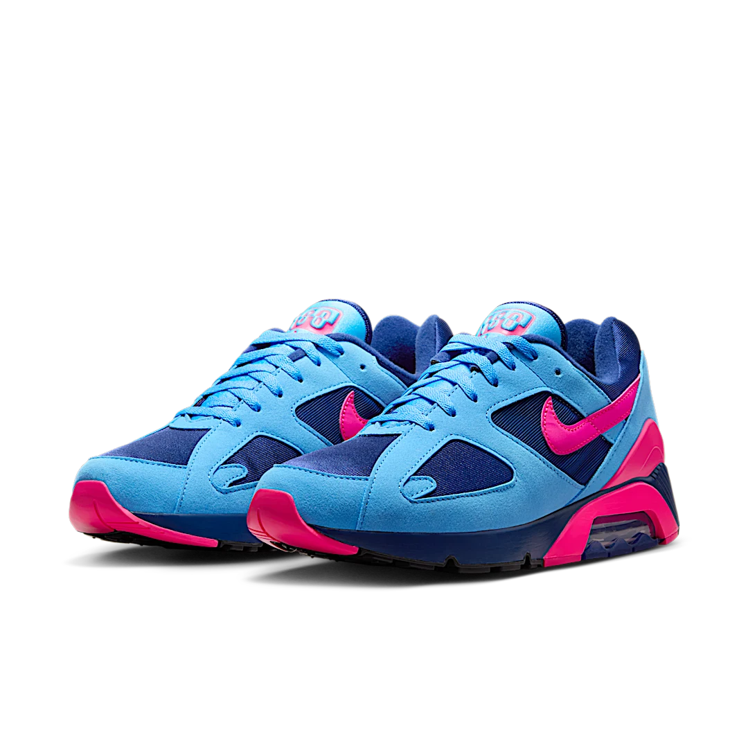 Overkicks - Nike Air Max 180 University Blue Hyper Pink (HQ1706-401) - vista trasera