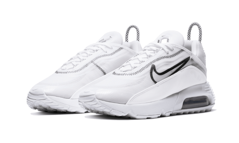 Overkicks - Nike Air Max 2090 White Black White (CK2612-100) - vista trasera