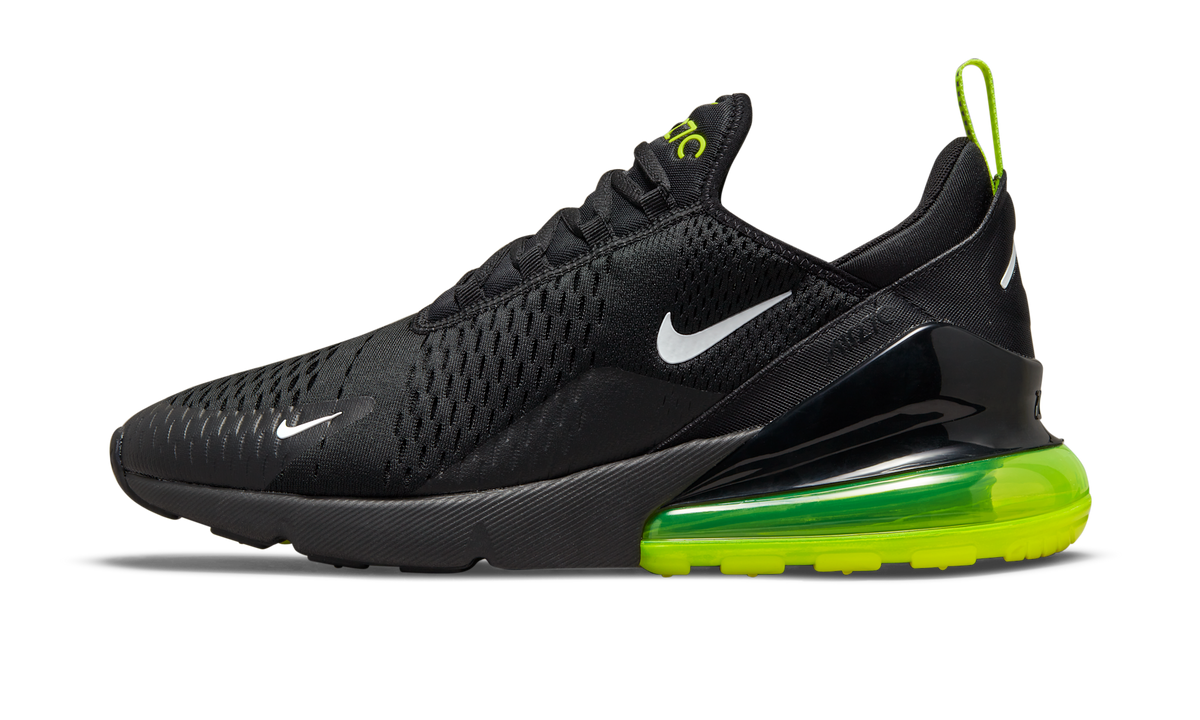 Overkicks - Nike Air Max 270 Black Neon (DO6392-001) - vista lateral