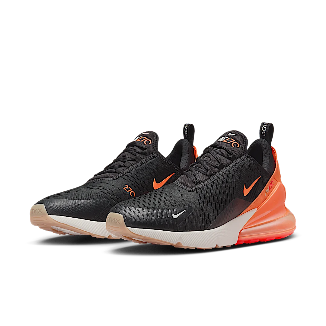 Overkicks - Nike Air Max 270 Black Phantom Total Orange (AH8050-030) - vista trasera