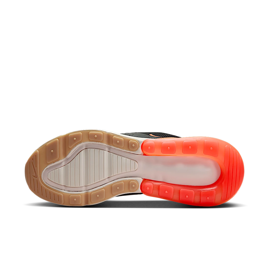 Overkicks - Nike Air Max 270 Black Phantom Total Orange (AH8050-030) - detalle suela
